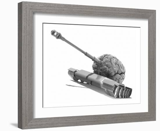 Man's Best Weapon, Conceptual Artwork-Laguna Design-Framed Photographic Print