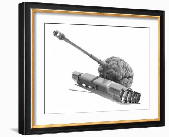 Man's Best Weapon, Conceptual Artwork-Laguna Design-Framed Photographic Print