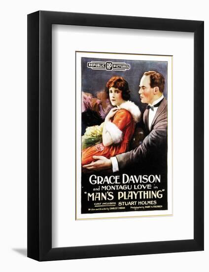 Man's Plaything - 1920-null-Framed Giclee Print