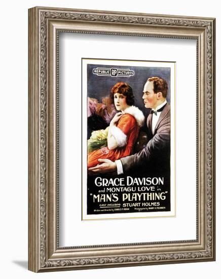 Man's Plaything - 1920-null-Framed Giclee Print