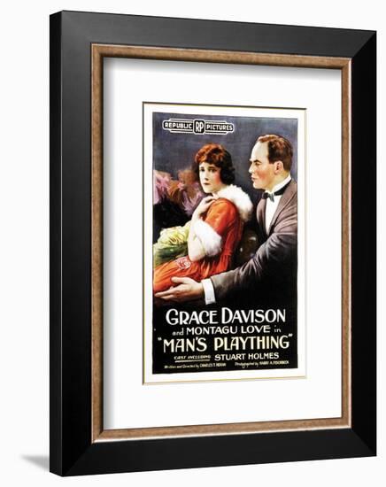 Man's Plaything - 1920-null-Framed Giclee Print