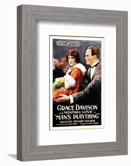 Man's Plaything - 1920-null-Framed Giclee Print