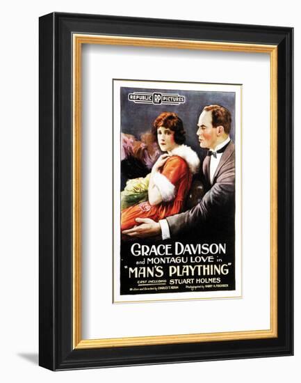 Man's Plaything - 1920-null-Framed Giclee Print