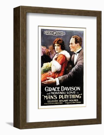 Man's Plaything - 1920-null-Framed Giclee Print