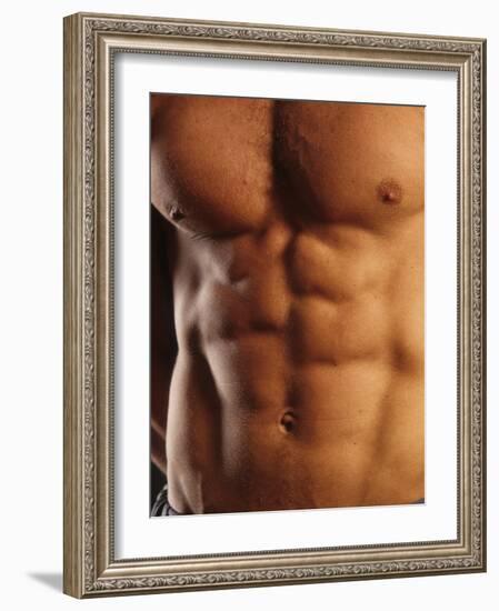 Man's Torso-Chris Trotman-Framed Photographic Print