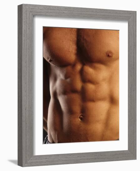 Man's Torso-Chris Trotman-Framed Photographic Print