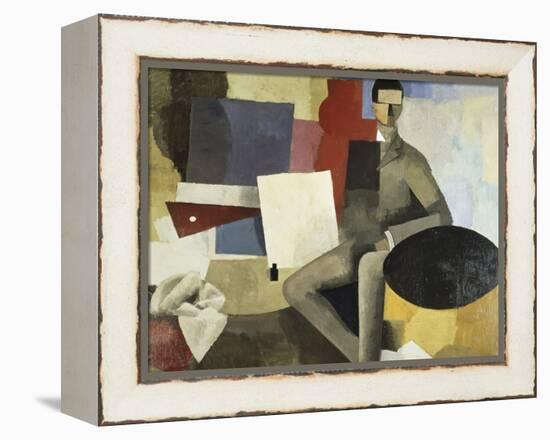 Man Seated-Roger de La Fresnaye-Framed Premier Image Canvas