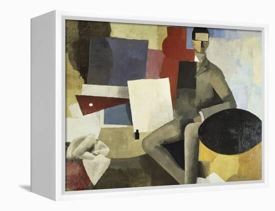 Man Seated-Roger de La Fresnaye-Framed Premier Image Canvas