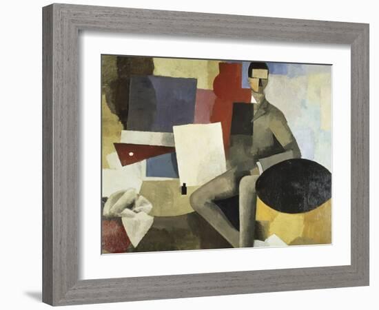 Man Seated-Roger de La Fresnaye-Framed Giclee Print