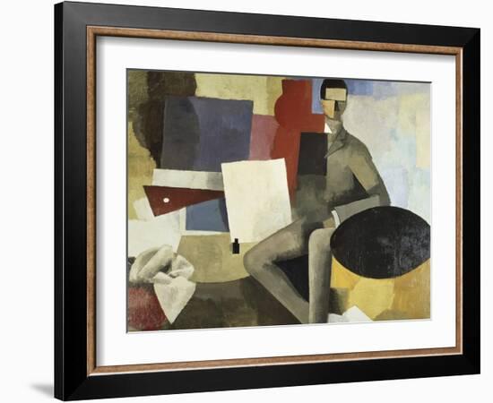 Man Seated-Roger de La Fresnaye-Framed Giclee Print