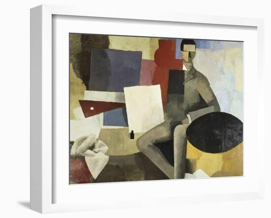 Man Seated-Roger de La Fresnaye-Framed Giclee Print