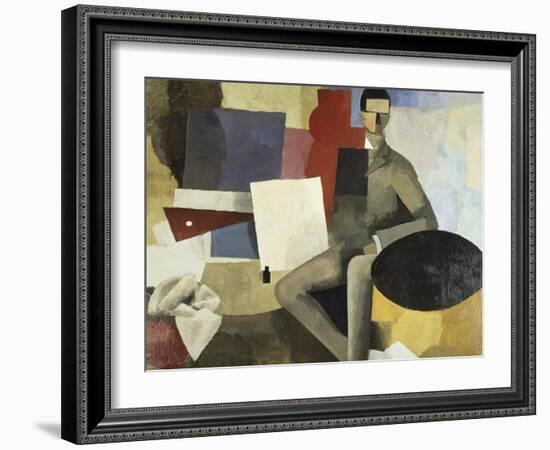 Man Seated-Roger de La Fresnaye-Framed Giclee Print