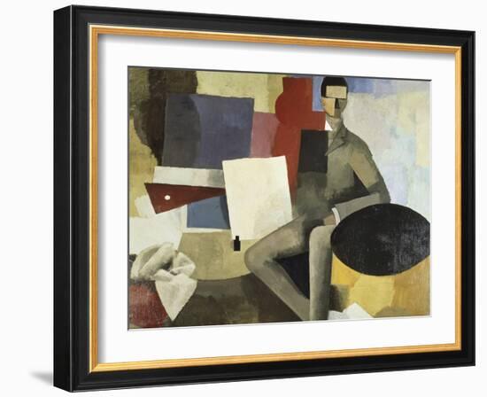 Man Seated-Roger de La Fresnaye-Framed Giclee Print