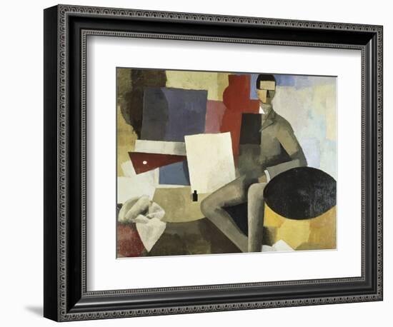 Man Seated-Roger de La Fresnaye-Framed Giclee Print