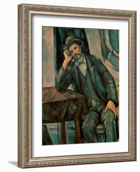 Man Smoking a Pipe, 1890-92-Paul Cézanne-Framed Giclee Print