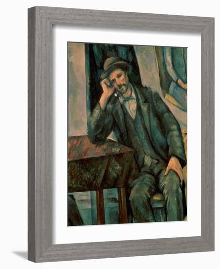 Man Smoking a Pipe, 1890-92-Paul Cézanne-Framed Giclee Print