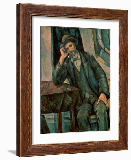 Man Smoking a Pipe, 1890-92-Paul Cézanne-Framed Giclee Print