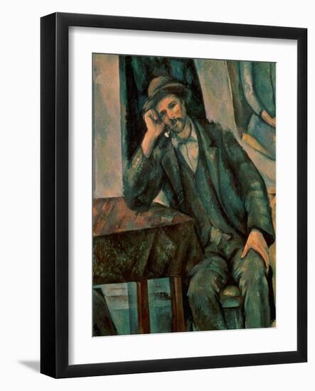 Man Smoking a Pipe, 1890-92-Paul Cézanne-Framed Giclee Print