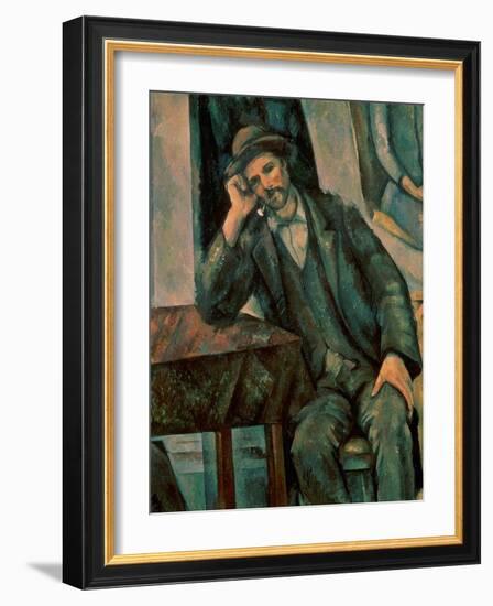 Man Smoking a Pipe, 1890-92-Paul Cézanne-Framed Giclee Print