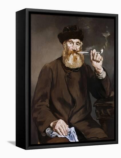 Man Smoking a Pipe-Edouard Manet-Framed Premier Image Canvas