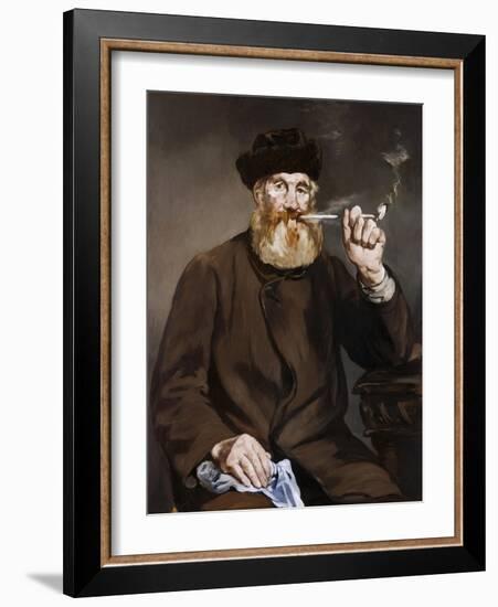 Man Smoking a Pipe-Edouard Manet-Framed Giclee Print