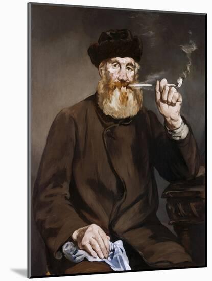 Man Smoking a Pipe-Edouard Manet-Mounted Giclee Print