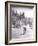 Man Smoking Pipe While Playing Golf-null-Framed Photo