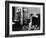 Man Standing in the Doorway Looking at a Woman Angry at Her Dog-null-Framed Photo