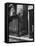 Man Standing on a Balcony over a Lamp Post on the Rue de La Huchette-David Scherman-Framed Premier Image Canvas