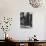 Man Standing on a Balcony over a Lamp Post on the Rue de La Huchette-David Scherman-Photographic Print displayed on a wall