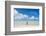 Man standing on a white sand beach in the lagoon of Wallis, Wallis and Futuna, Pacific-Michael Runkel-Framed Photographic Print