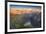 Man standing on rocks looking at clouds at sunset over lake Limmernsee, aerial view-Roberto Moiola-Framed Photographic Print