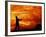 Man Swinging Golf Club at Sunset-Bill Bachmann-Framed Photographic Print