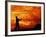 Man Swinging Golf Club at Sunset-Bill Bachmann-Framed Photographic Print