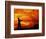 Man Swinging Golf Club at Sunset-Bill Bachmann-Framed Photographic Print