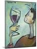 Man Swirls Wine-Tim Nyberg-Mounted Premium Giclee Print