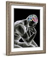 Man Thinking, Artwork-PASIEKA-Framed Photographic Print