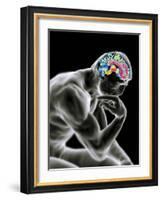 Man Thinking, Artwork-PASIEKA-Framed Photographic Print