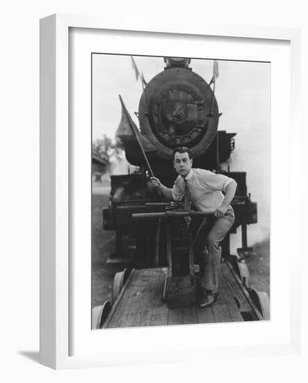 Man Versus Train-null-Framed Photo