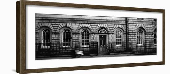 Man Walking in Front of a Library, Signet Library, Parliament Square, Edinburgh, Scotland-null-Framed Photographic Print