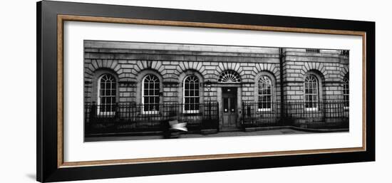 Man Walking in Front of a Library, Signet Library, Parliament Square, Edinburgh, Scotland-null-Framed Photographic Print