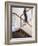 Man Walking Up Stairs in Apartment-John Edward Linden-Framed Photo