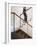 Man Walking Up Stairs in Apartment-John Edward Linden-Framed Photo