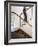 Man Walking Up Stairs in Apartment-John Edward Linden-Framed Photo