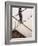 Man Walking Up Stairs in Apartment-John Edward Linden-Framed Photo