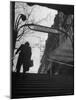 Man Walking Up the Stairs, Exiting the Metro Station-Ed Clark-Mounted Photographic Print