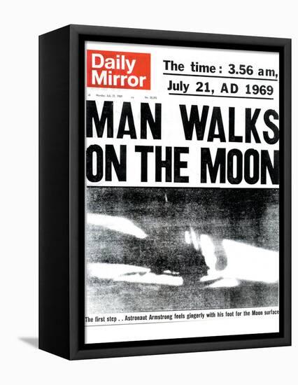 Man Walks on the Moon-null-Framed Premier Image Canvas