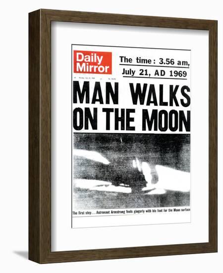 Man Walks on the Moon-null-Framed Photographic Print