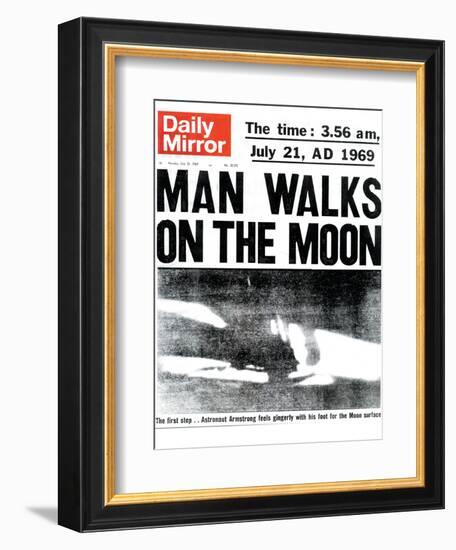 Man Walks on the Moon-null-Framed Photographic Print