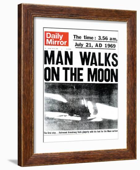 Man Walks on the Moon-null-Framed Photographic Print